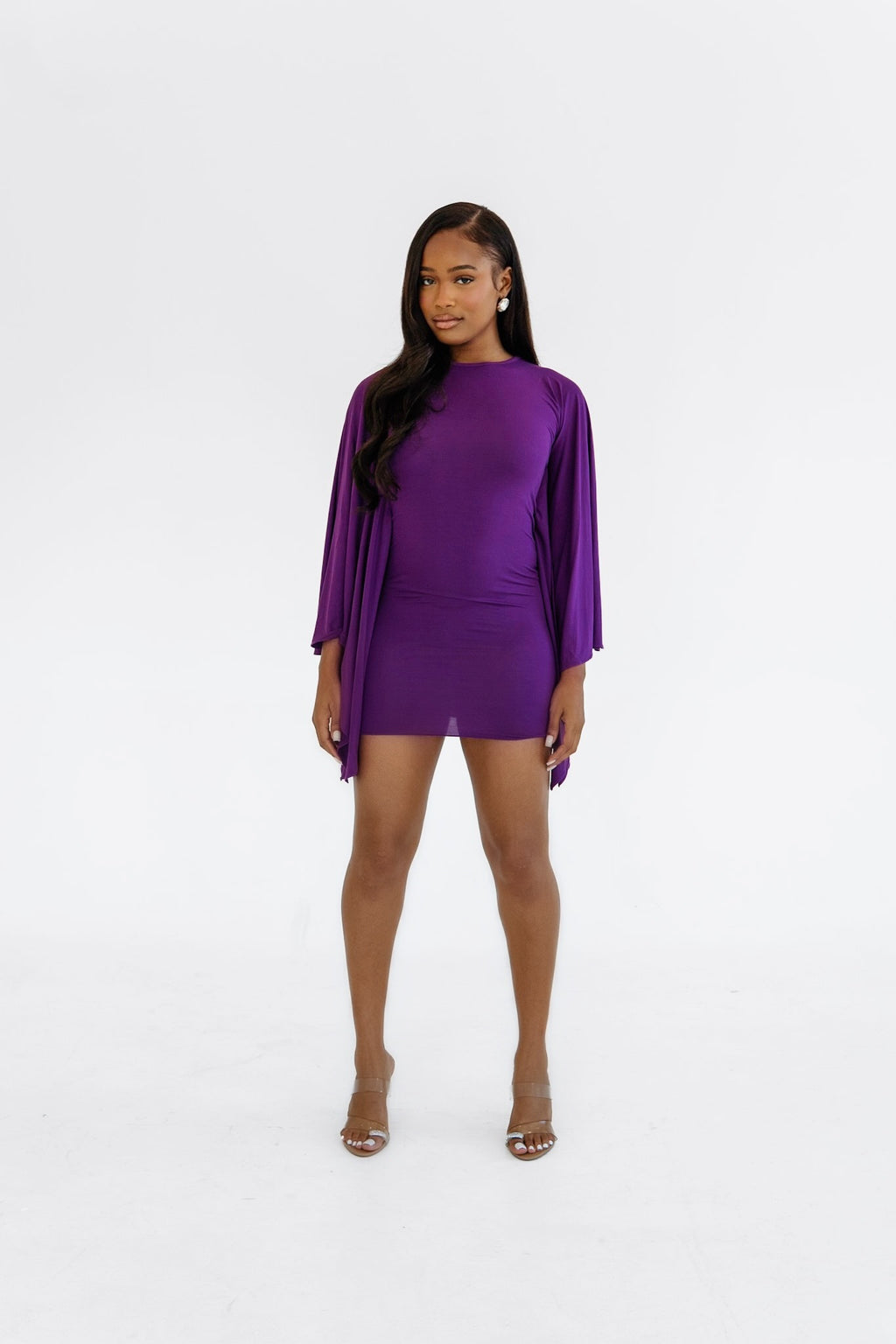 Soléa Mini Dress- Plum