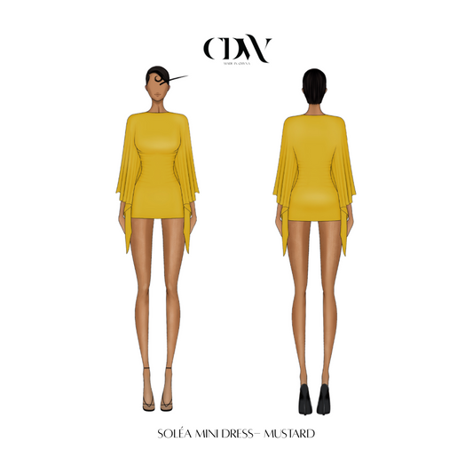 Solèa Mini Dress - Yellow Mustard