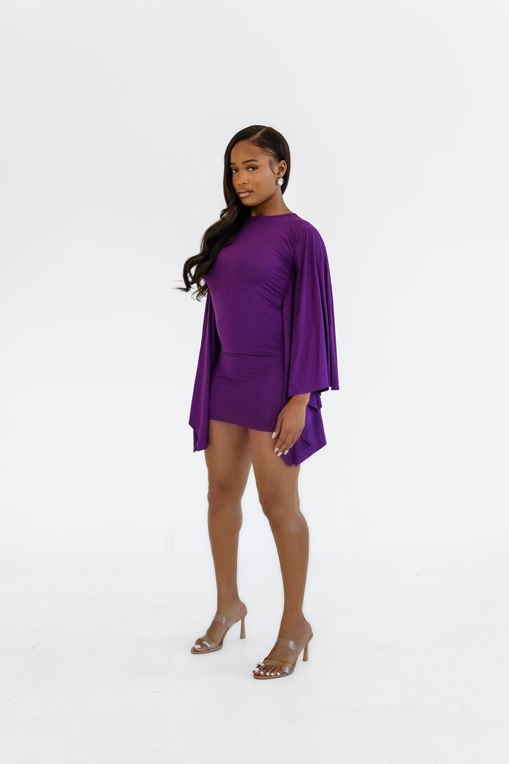 Soléa Mini Dress- Plum