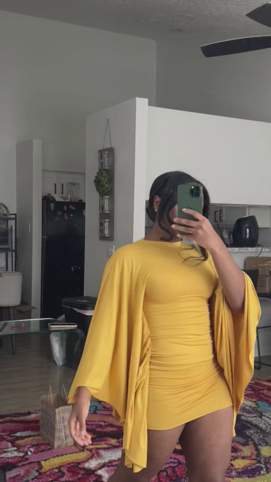 Solèa Mini Dress - Yellow Mustard